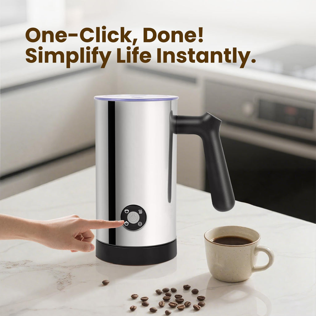 Electric Milk Frother 4-in-1 Foam Maker 10.6 oz A912