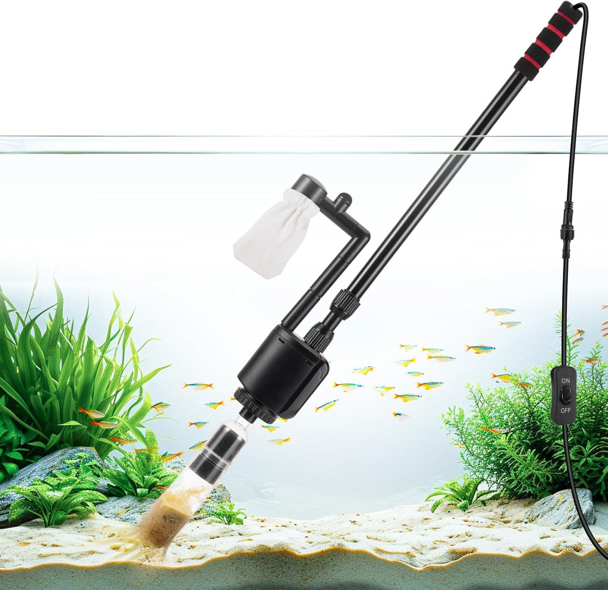 Electric Aquarium Gravel Cleaner M106