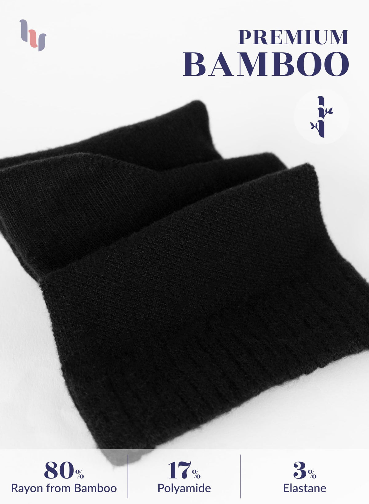 Loose Fit Bamboo Ankle Socks Y650217