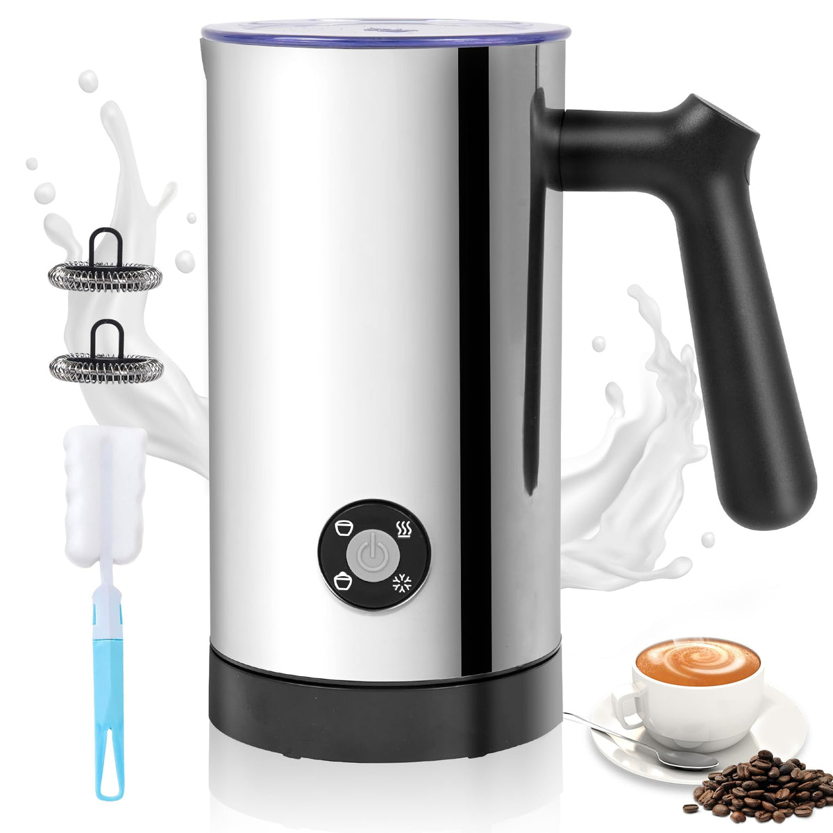 Electric Milk Frother 4-in-1 Foam Maker 10.6 oz A912