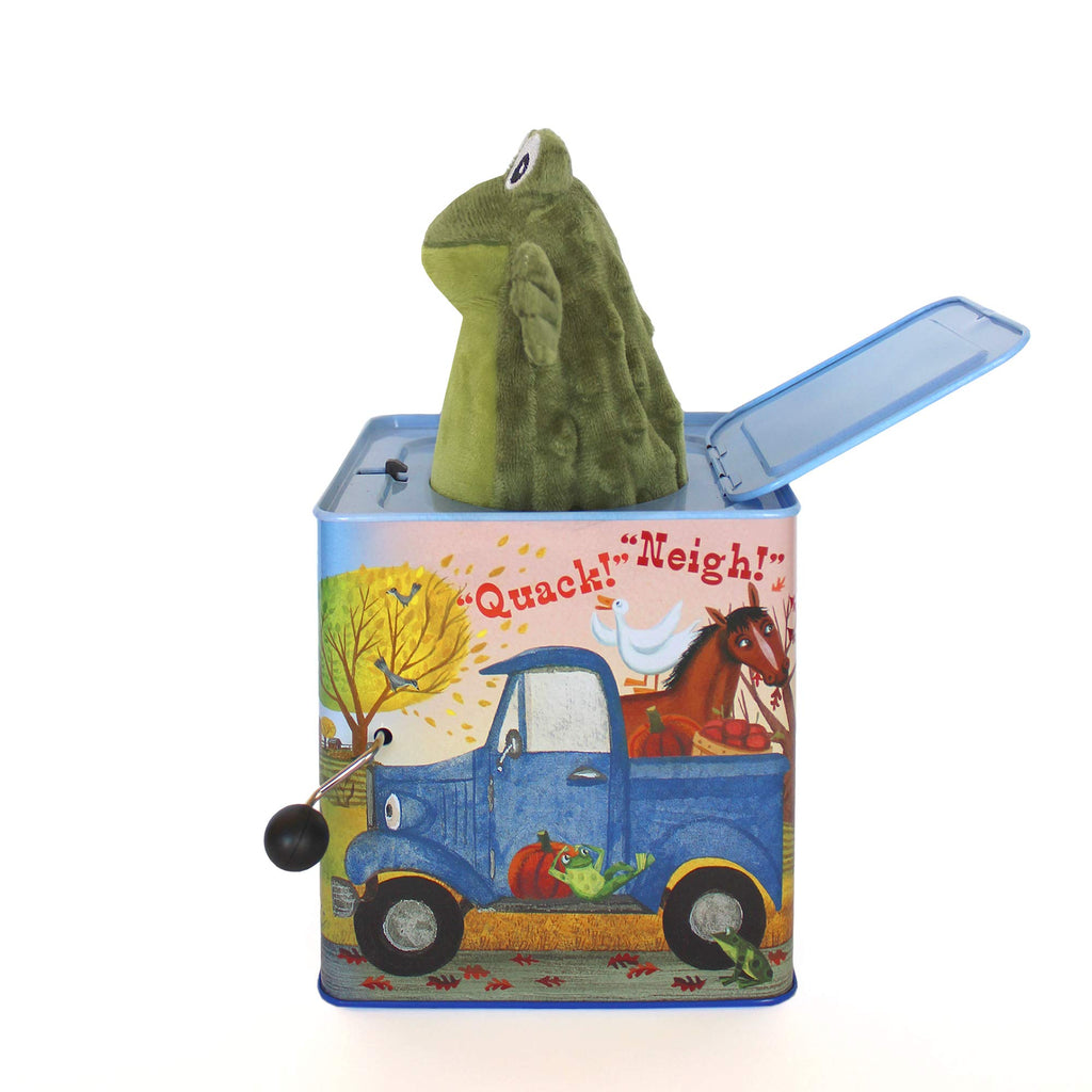 Blue Truck Jack-in-The-Box Plush Toy with Music M242155