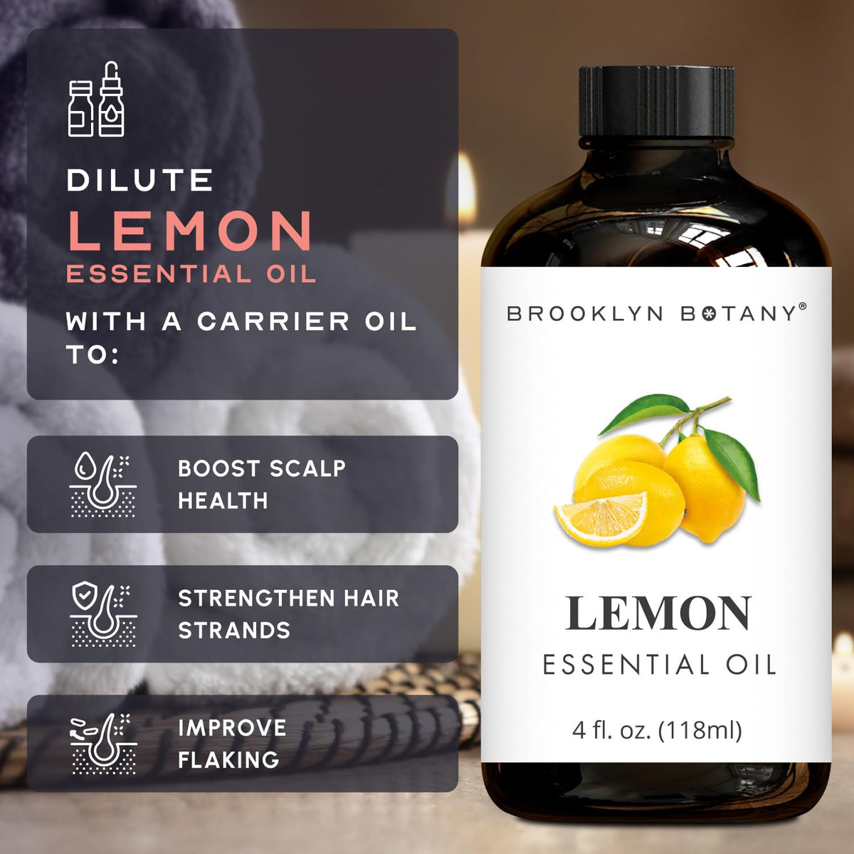 Lemon & Lemongrass Essential Oils 4 Fl Oz Pack of 2 Q499