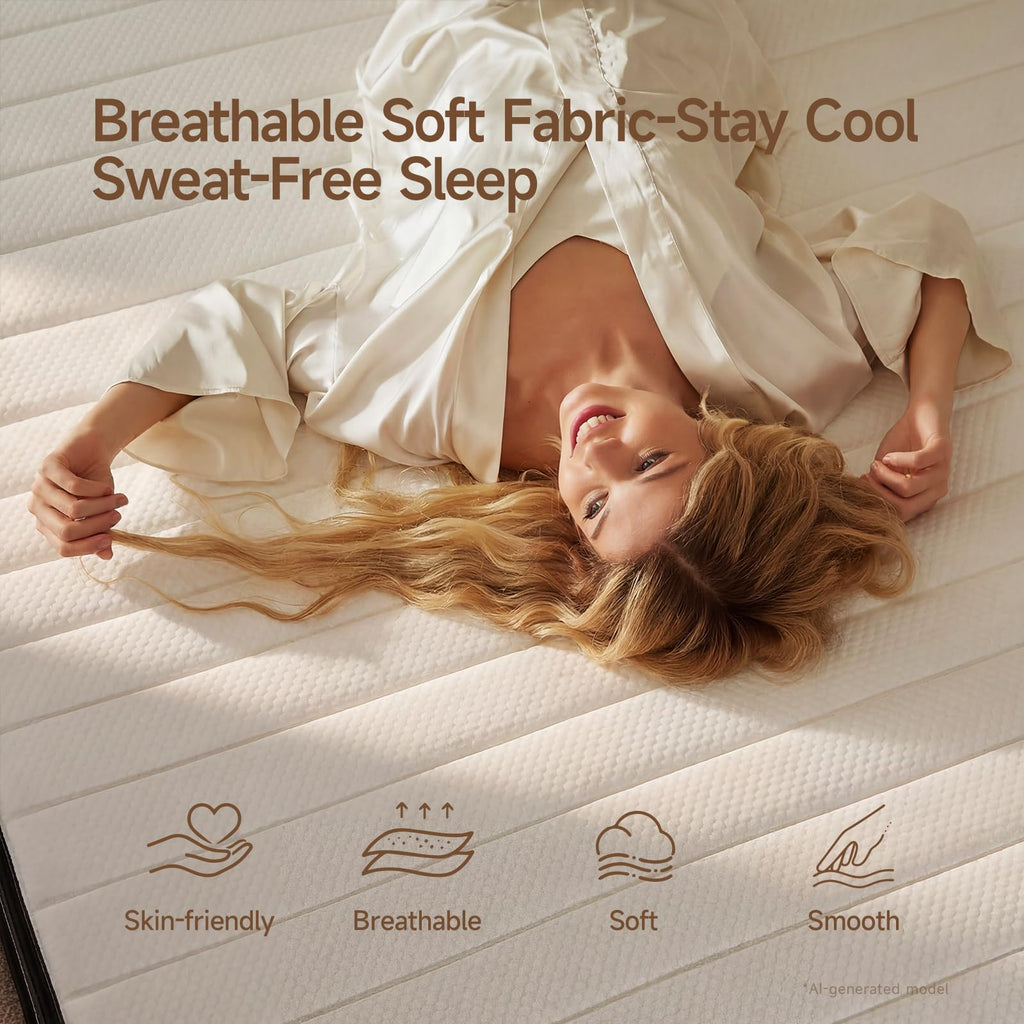 10 Inch Full Size Hybrid Mattress with Pocketed Coils & Gel Memory Foam P59664