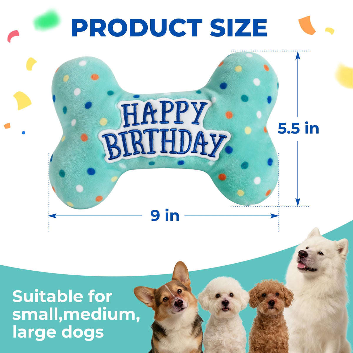 Plush Dog Squeaky Chew Toy S838