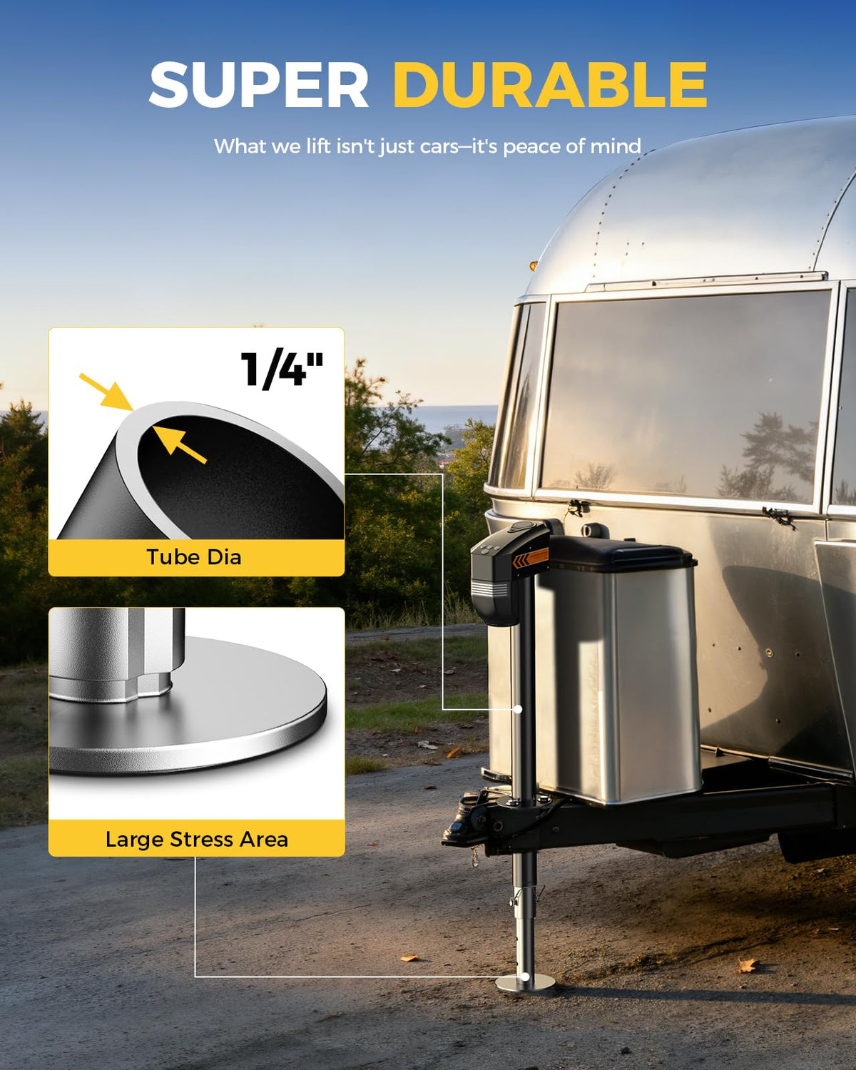 Electric Trailer Jack 5000lbs with Remote Y2785