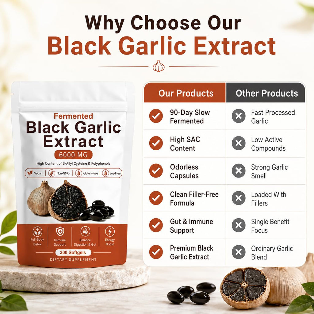 Black Garlic Extract 300 Softgels N135