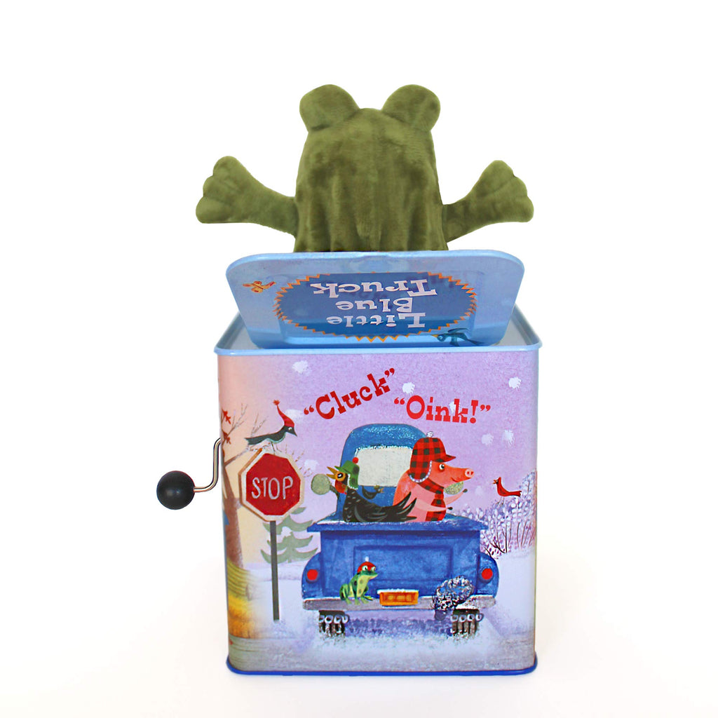 Blue Truck Jack-in-The-Box Plush Toy with Music M242155
