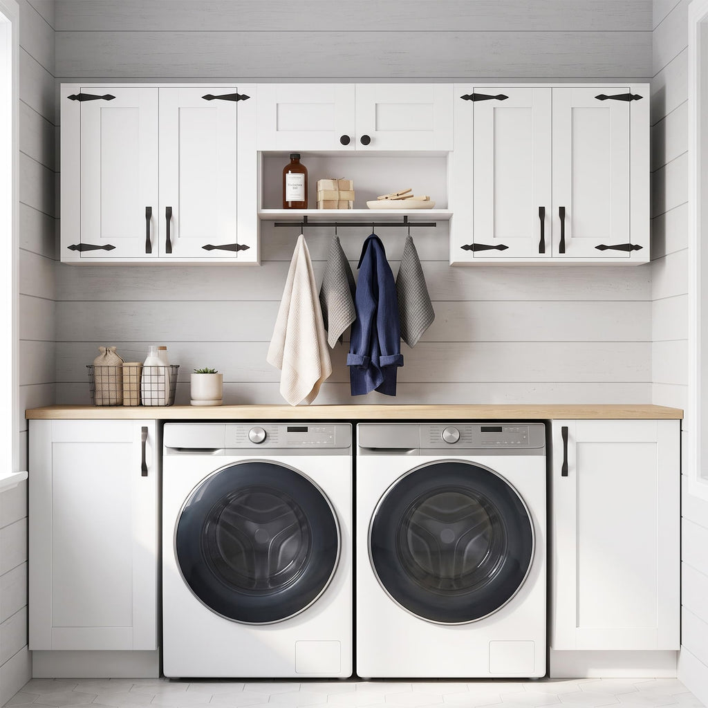 Wall Mounted Laundry Room Cabinet Set J76590