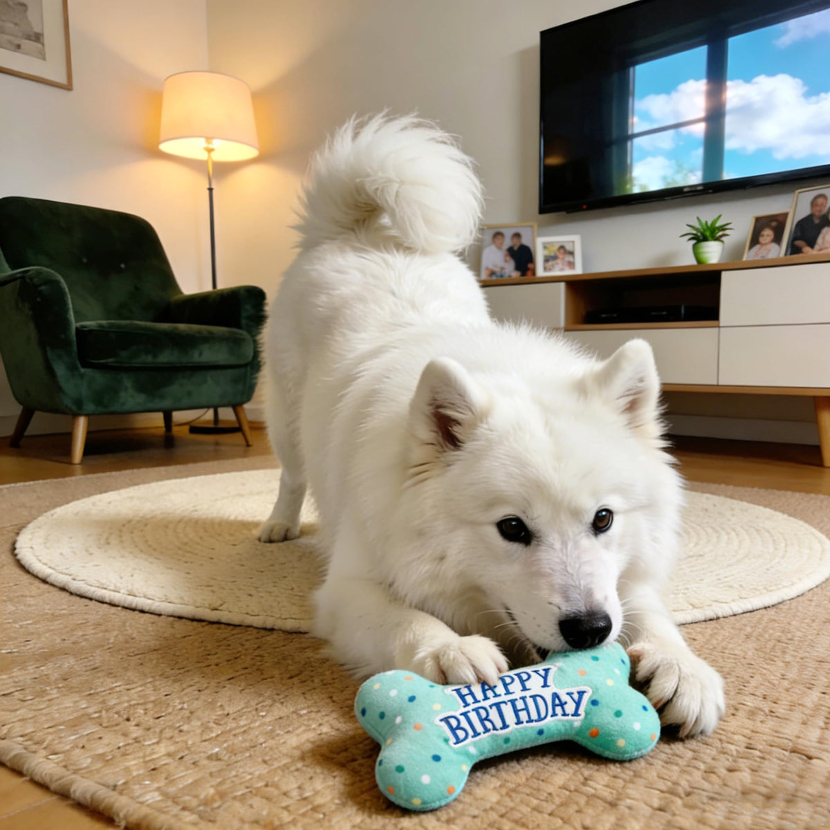 Plush Dog Squeaky Chew Toy S838