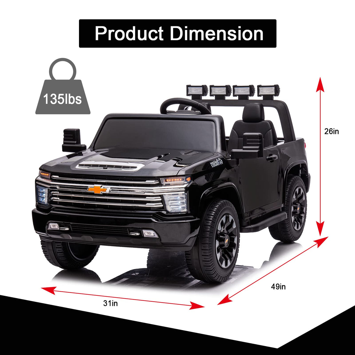 Black 2 Seats 24V Ride on Car A313539