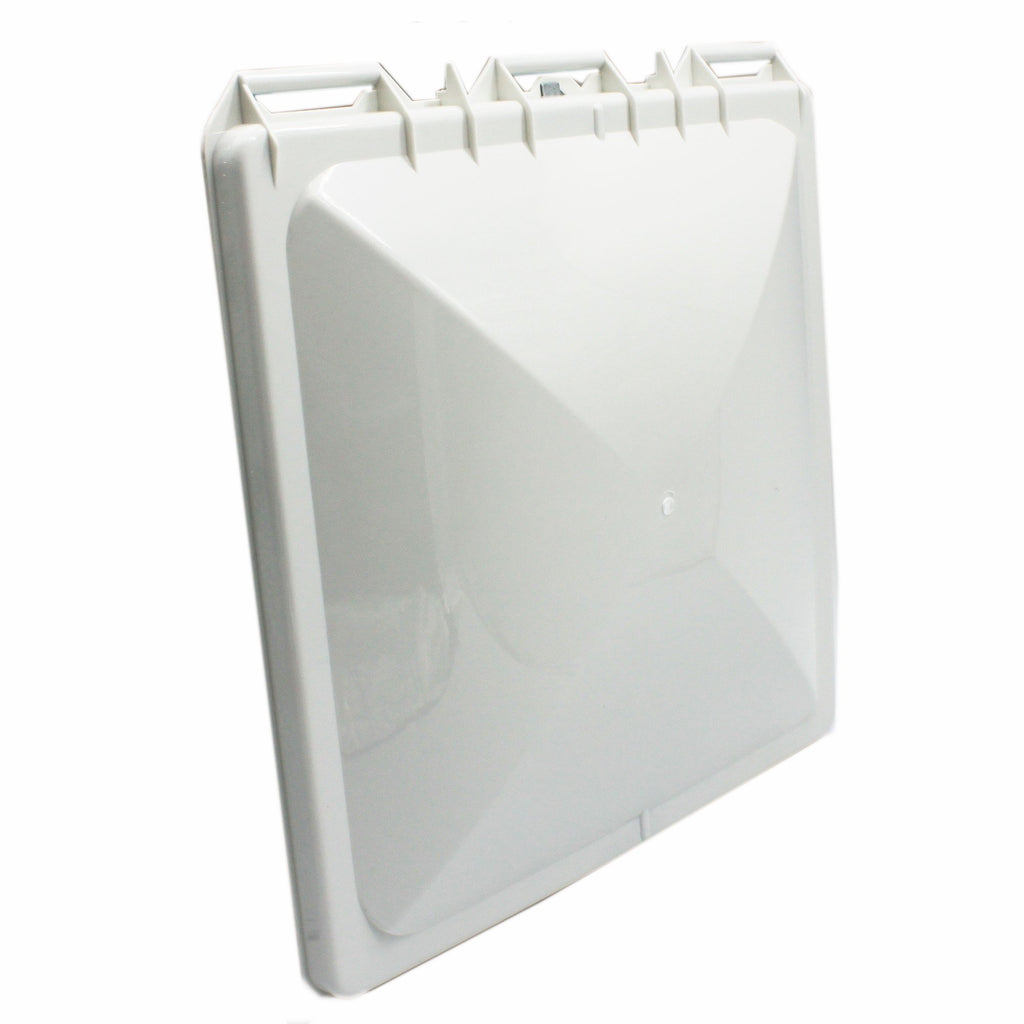 RV Roof Vent Cover 13 x 14 x 2 inch White UV-resistant Polypropylene M1787
