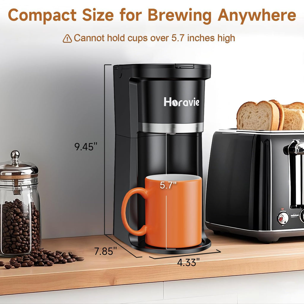 Single Serve Coffee Maker for K-Cup & Grounds D2861