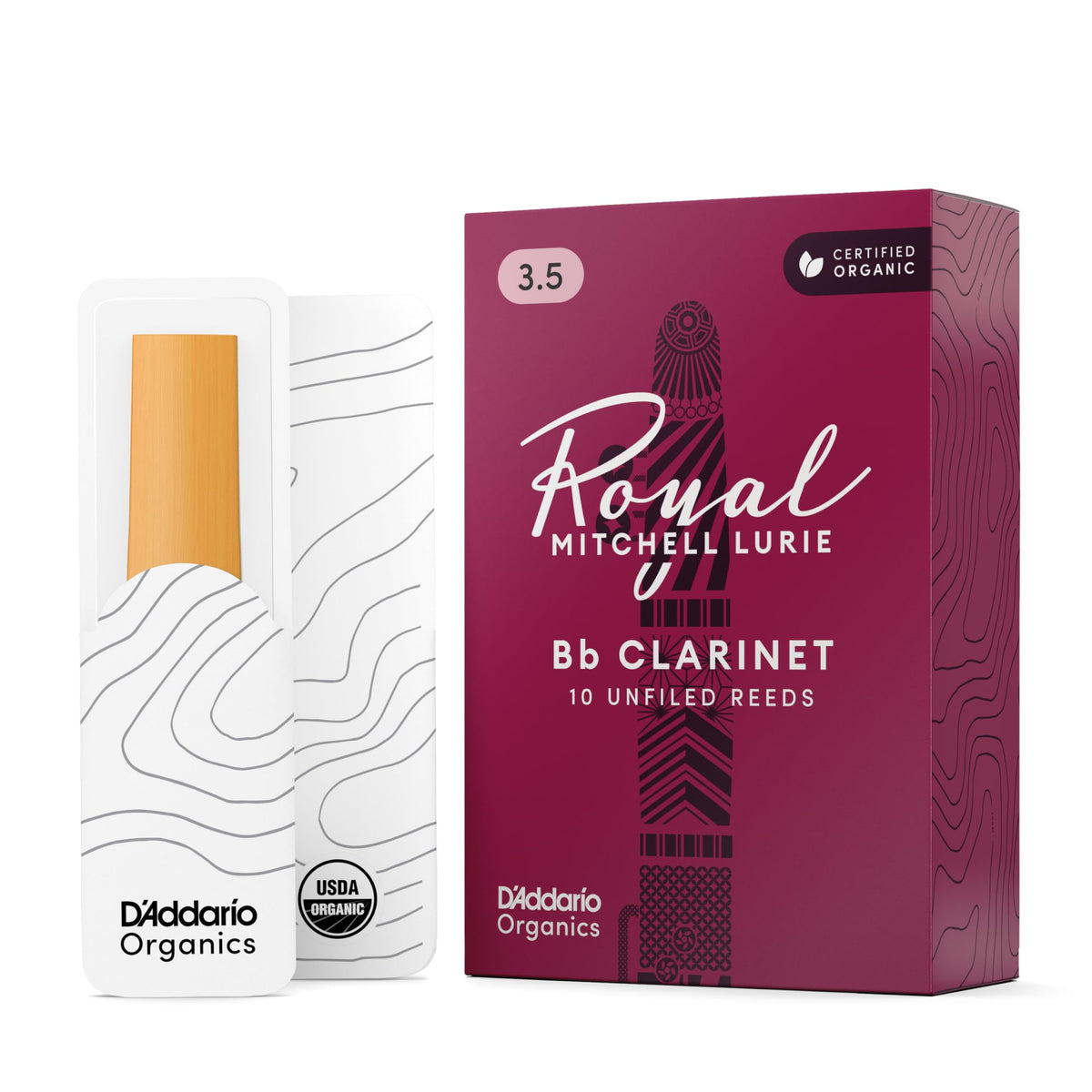 Bb Clarinet Reeds Strength 3.5, 10-Pack S565