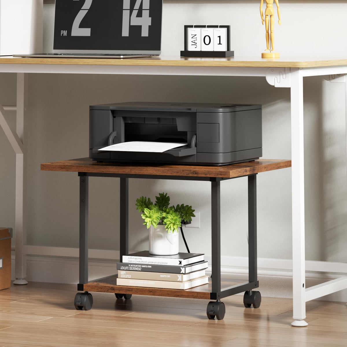2-Tier Under Desk Printer Stand L524