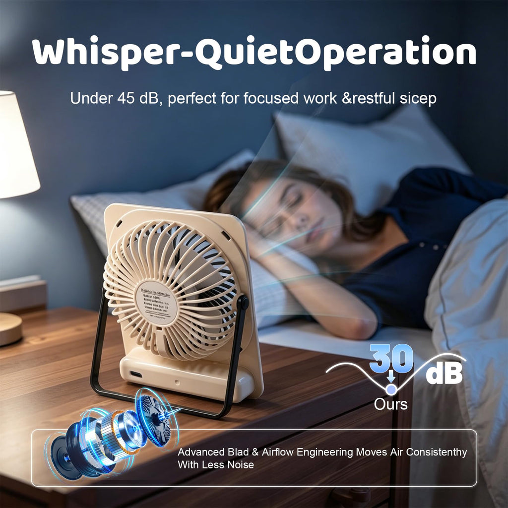 Portable Battery Operated USB Rechargeable Mini Personal Fan R10272