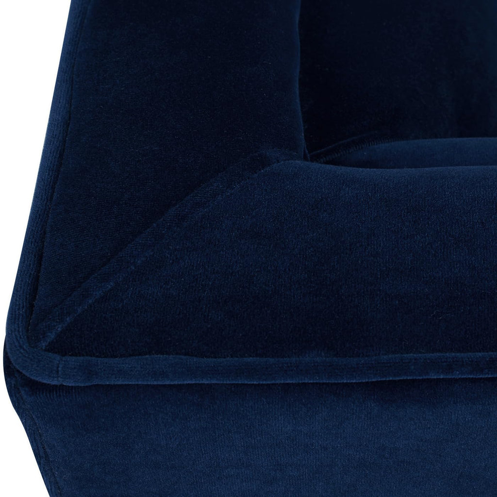 84" Navy Blue Velvet Tufted Sofa Q7104