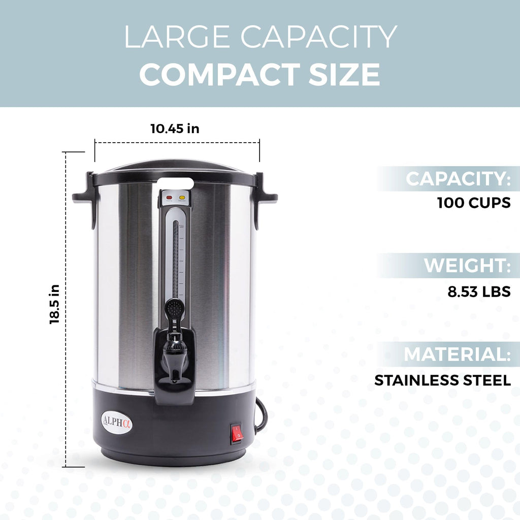 100 Cups Stainless Steel Electric Coffee Urn K23462
