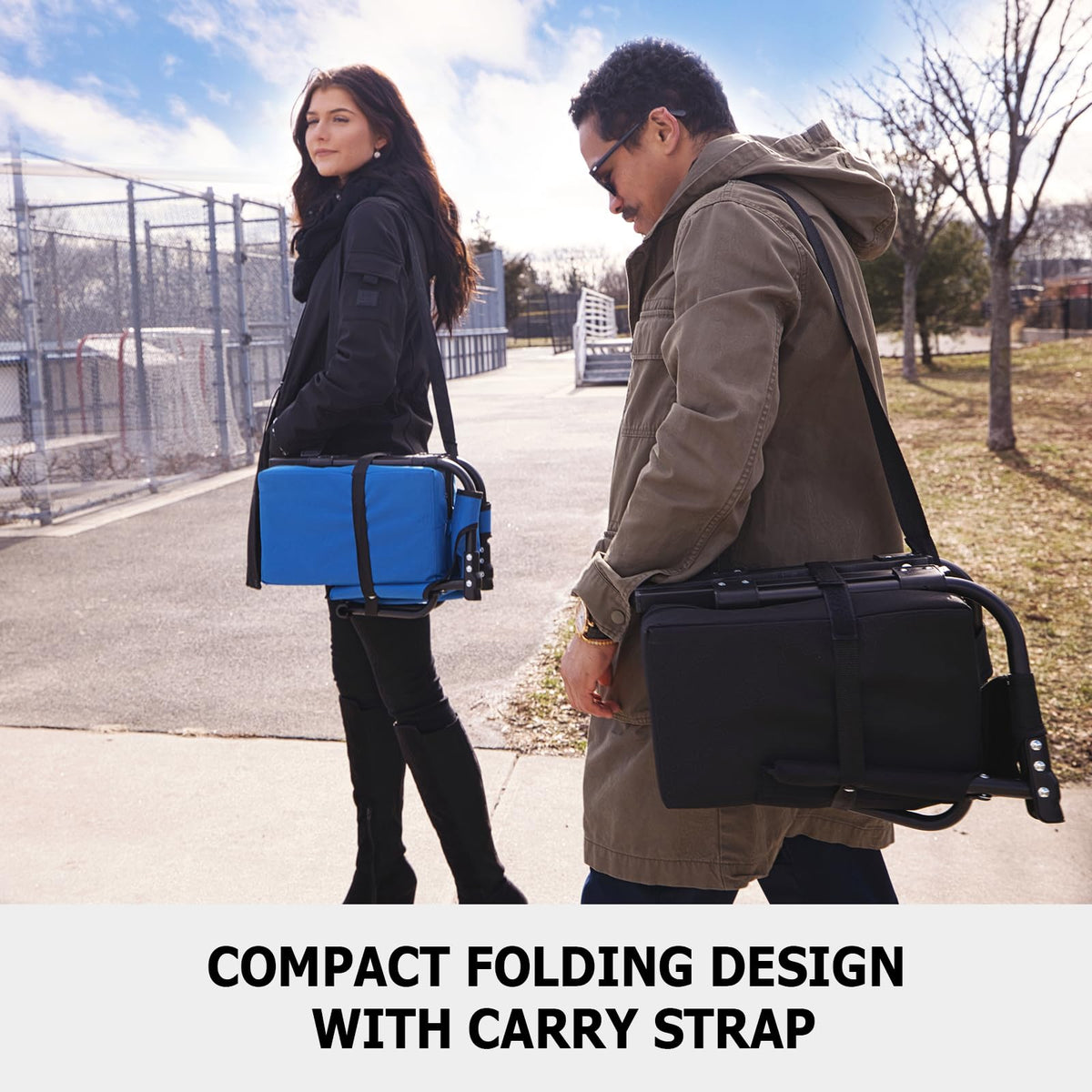 Portable Folding Stadium Seat with High Back V59220