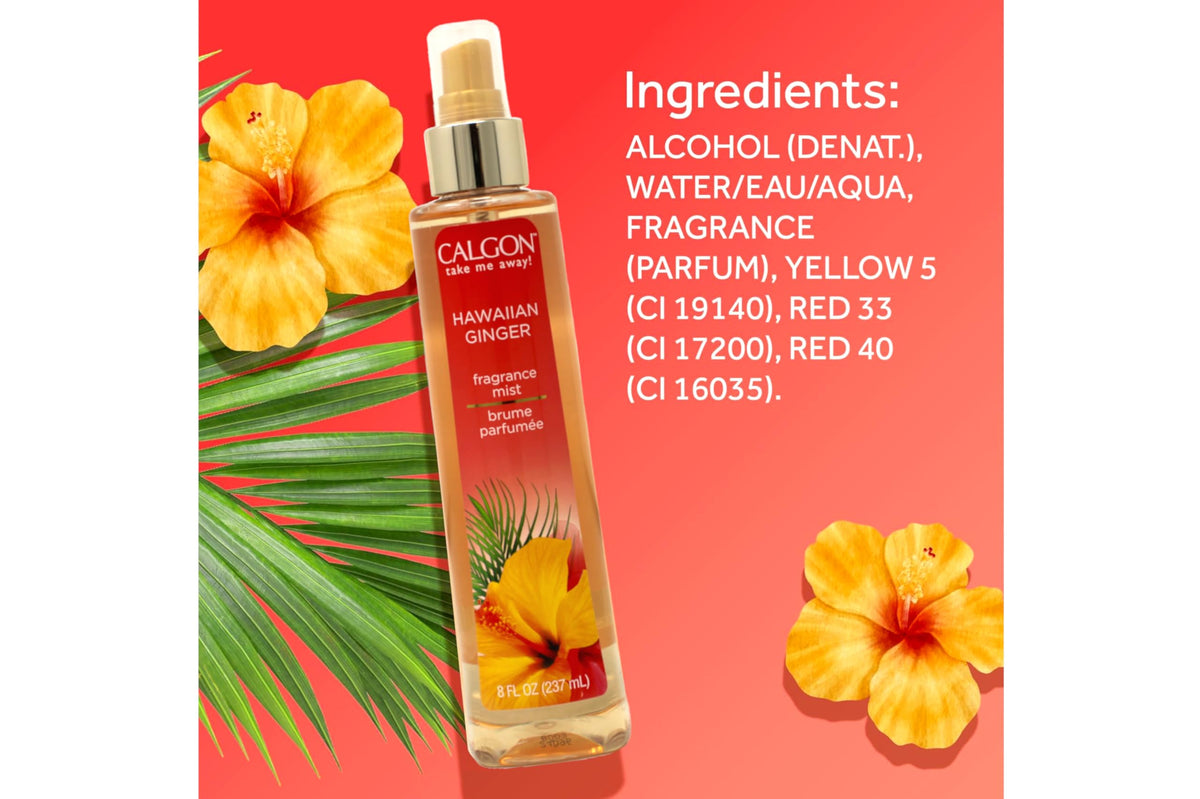Hawaiian Ginger Fragrance Body Mist 8 oz Pack of 4 M3806