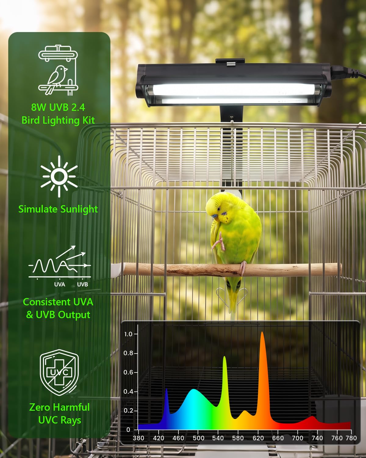 8W Bird Lamp S10036