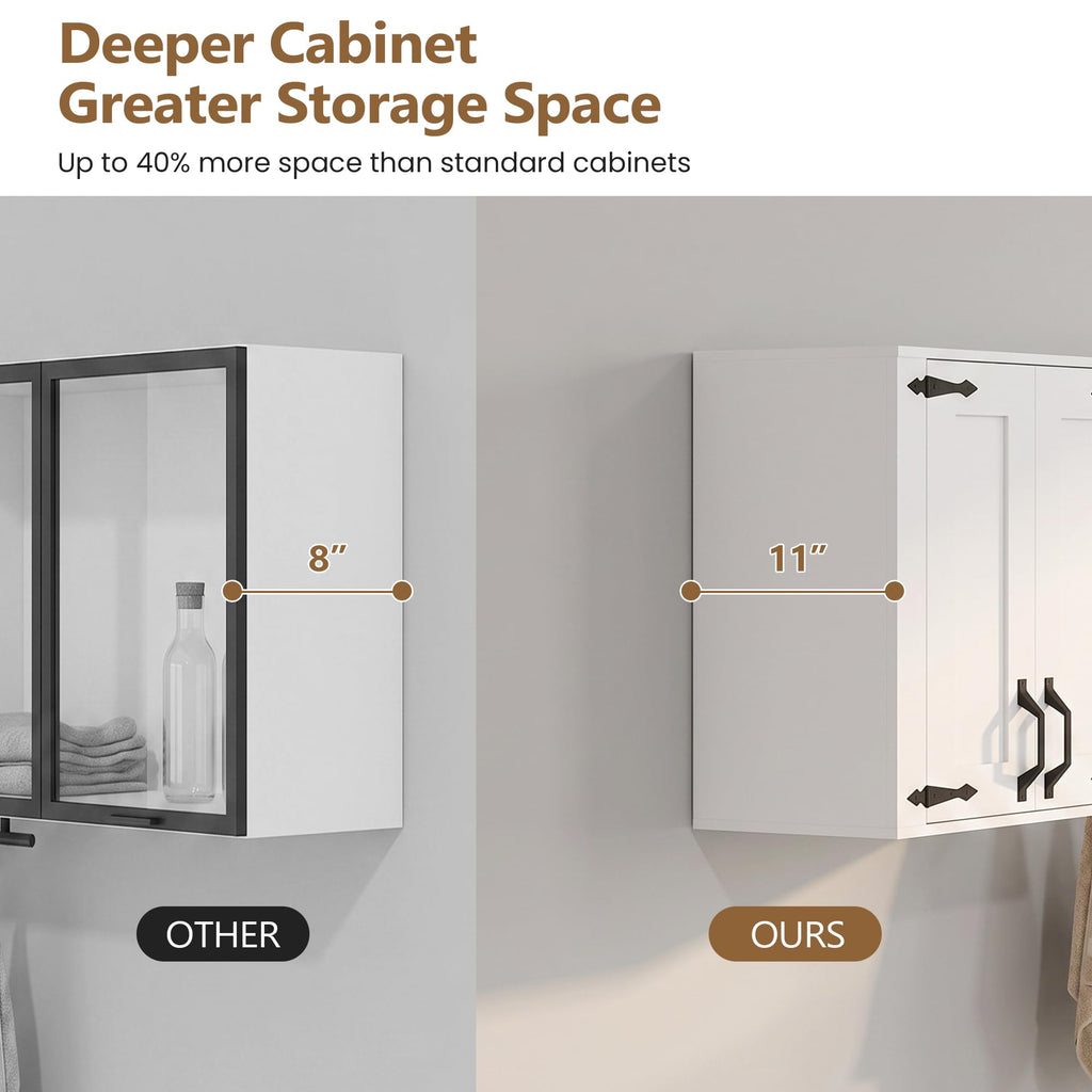 Wall Mounted Laundry Room Cabinet Set J76590
