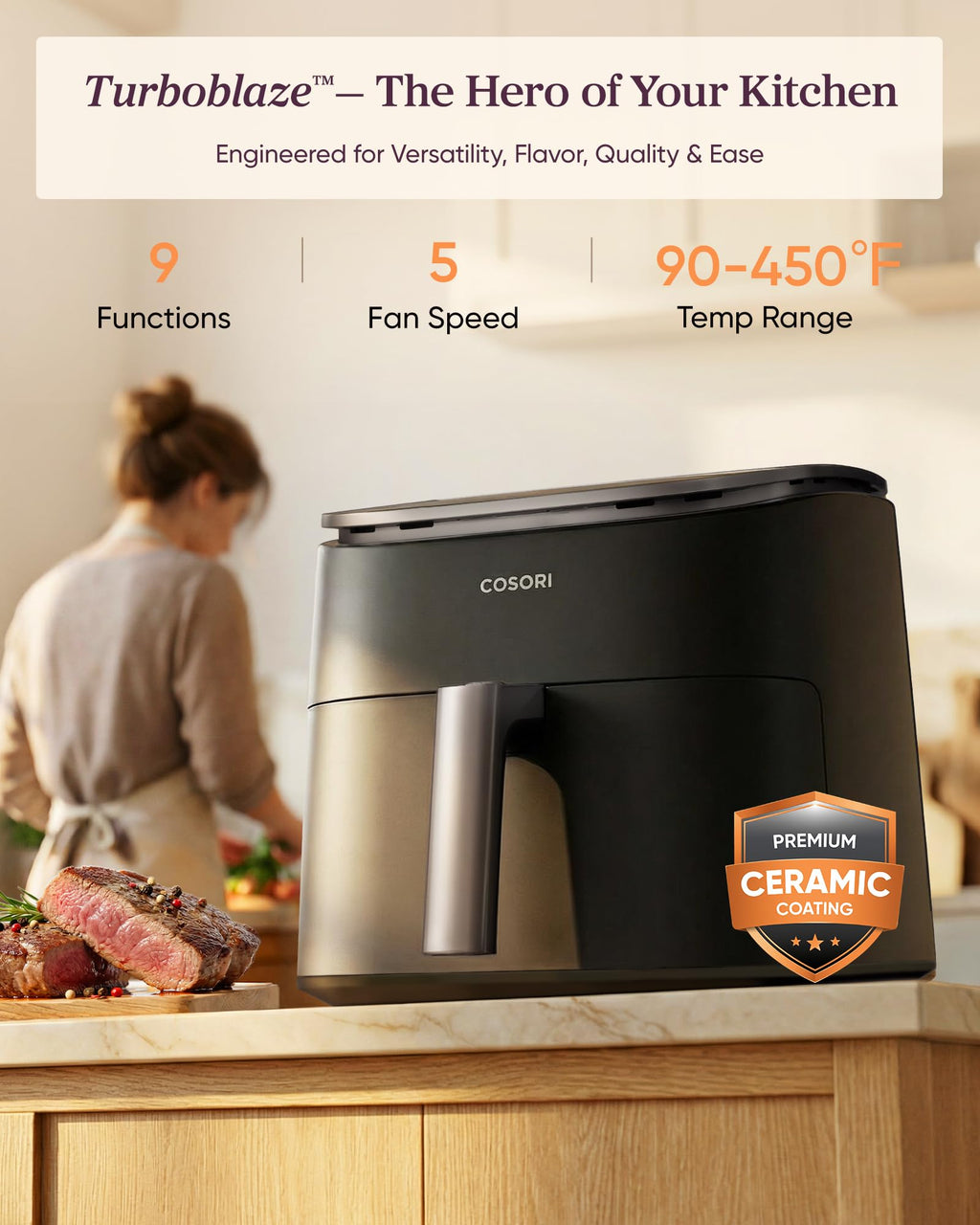 6 Qt Ceramic Coating Air Fryer G4508