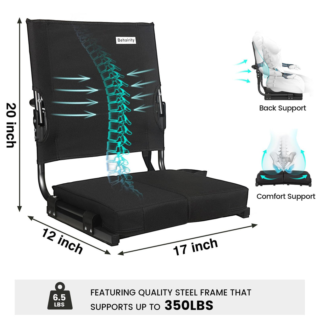 Portable Folding Stadium Seat with High Back V59220