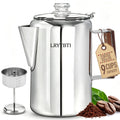 Stainless Steel 9 Cup Coffee Percolator T28185