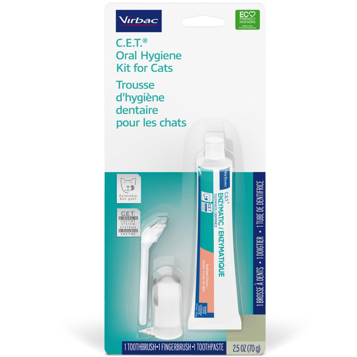 Seafood flavor Cat Toothpaste with Toothbrush K583216