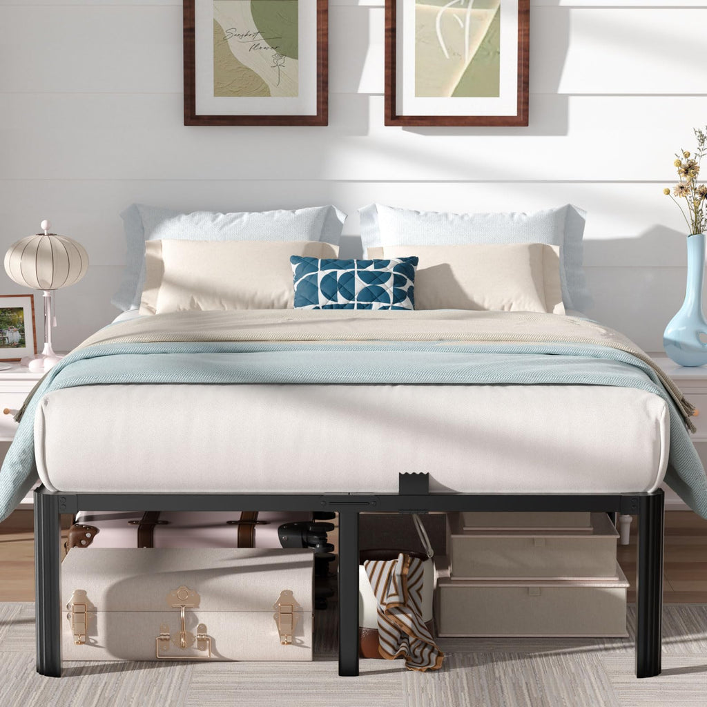 Queen 18 Inch Heavy Duty Metal Platform Bed Frame V8663