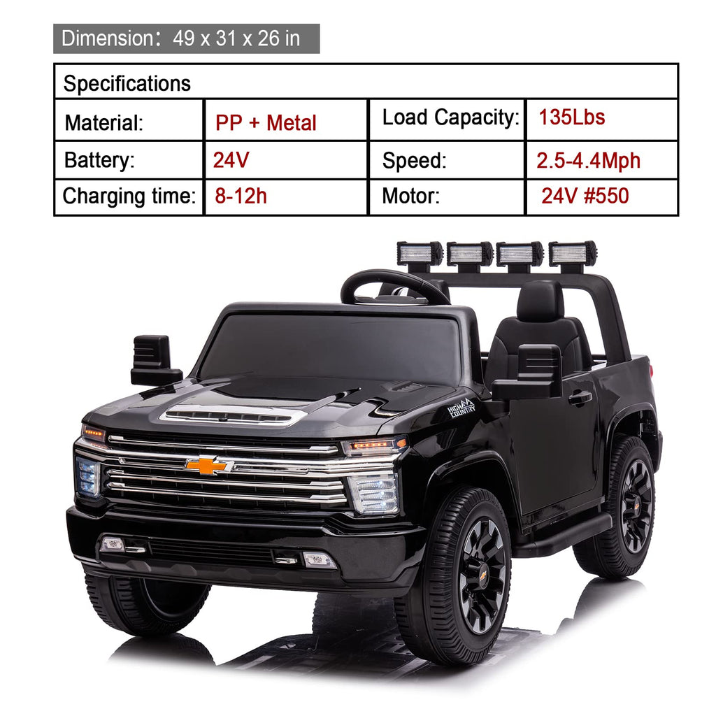 Black 2 Seats 24V Ride on Car A313539