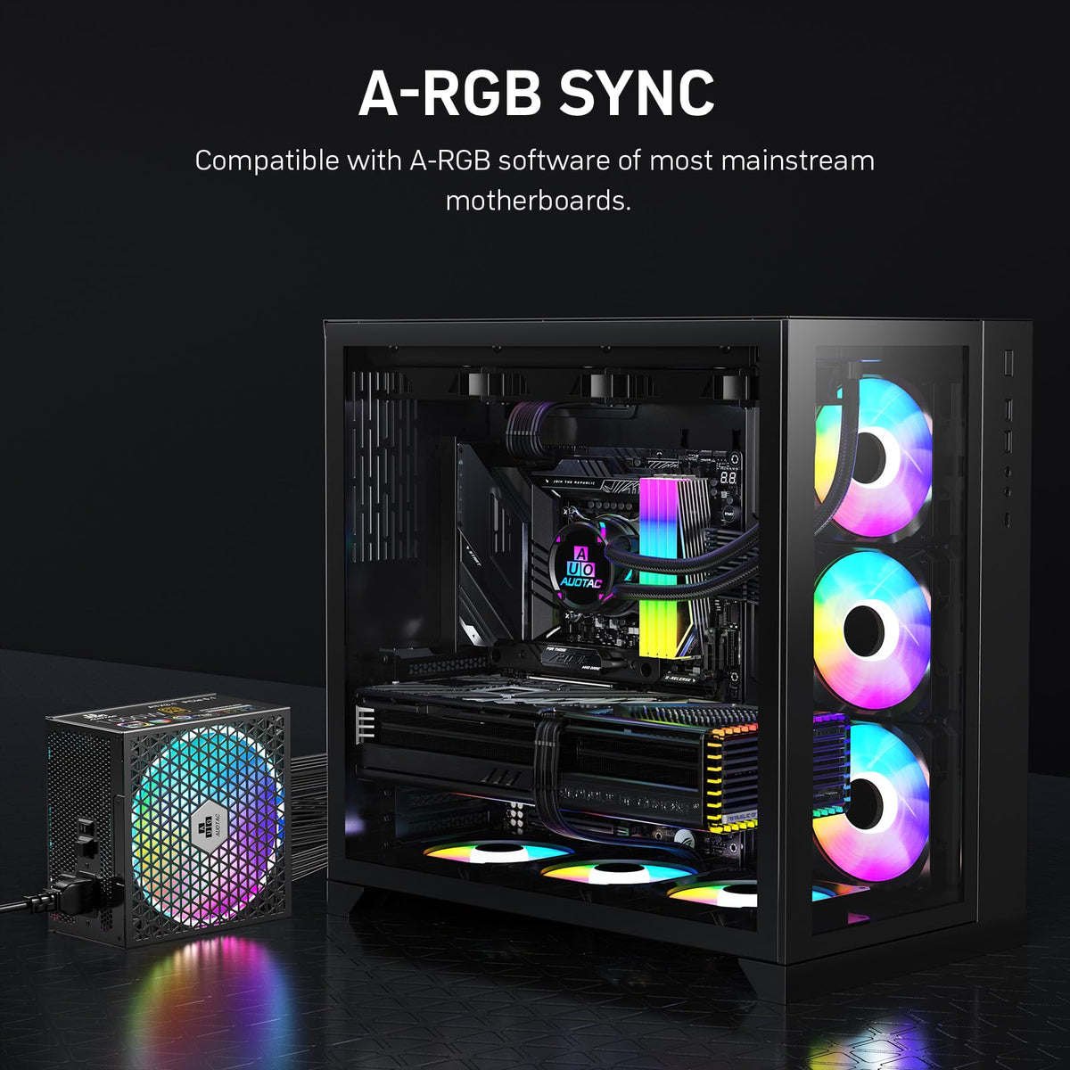 1000W Fully Modular 80+ Gold ATX 3.1 Power Supply E48422