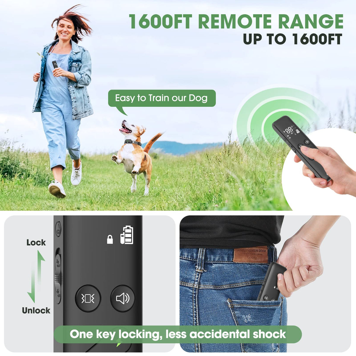 Dog Electric Training Collar with Remote I8156