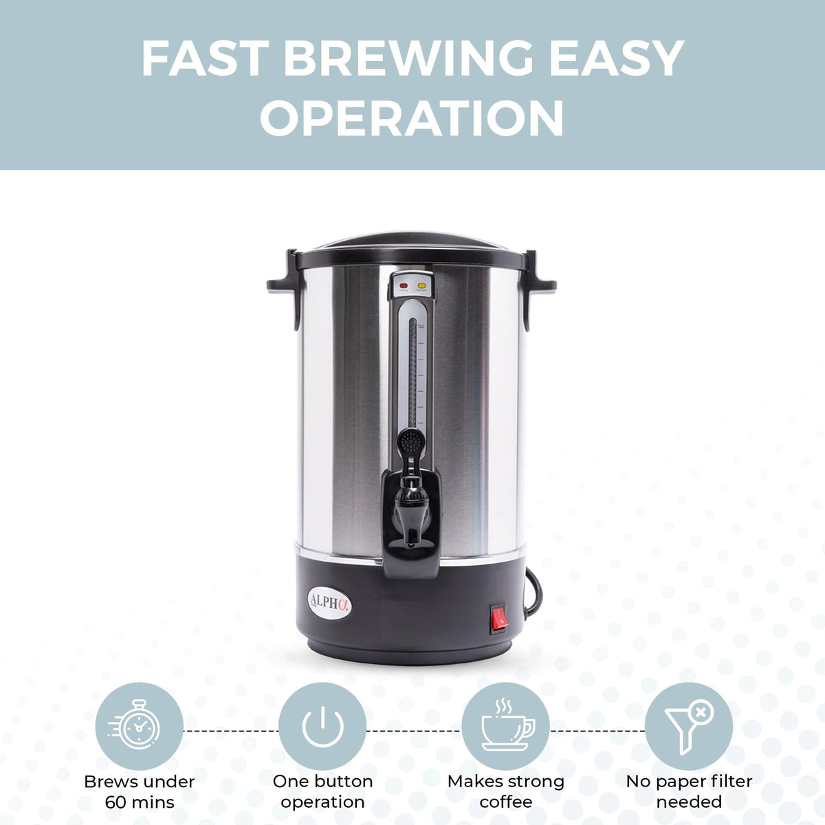 100 Cups Stainless Steel Electric Coffee Urn K23462