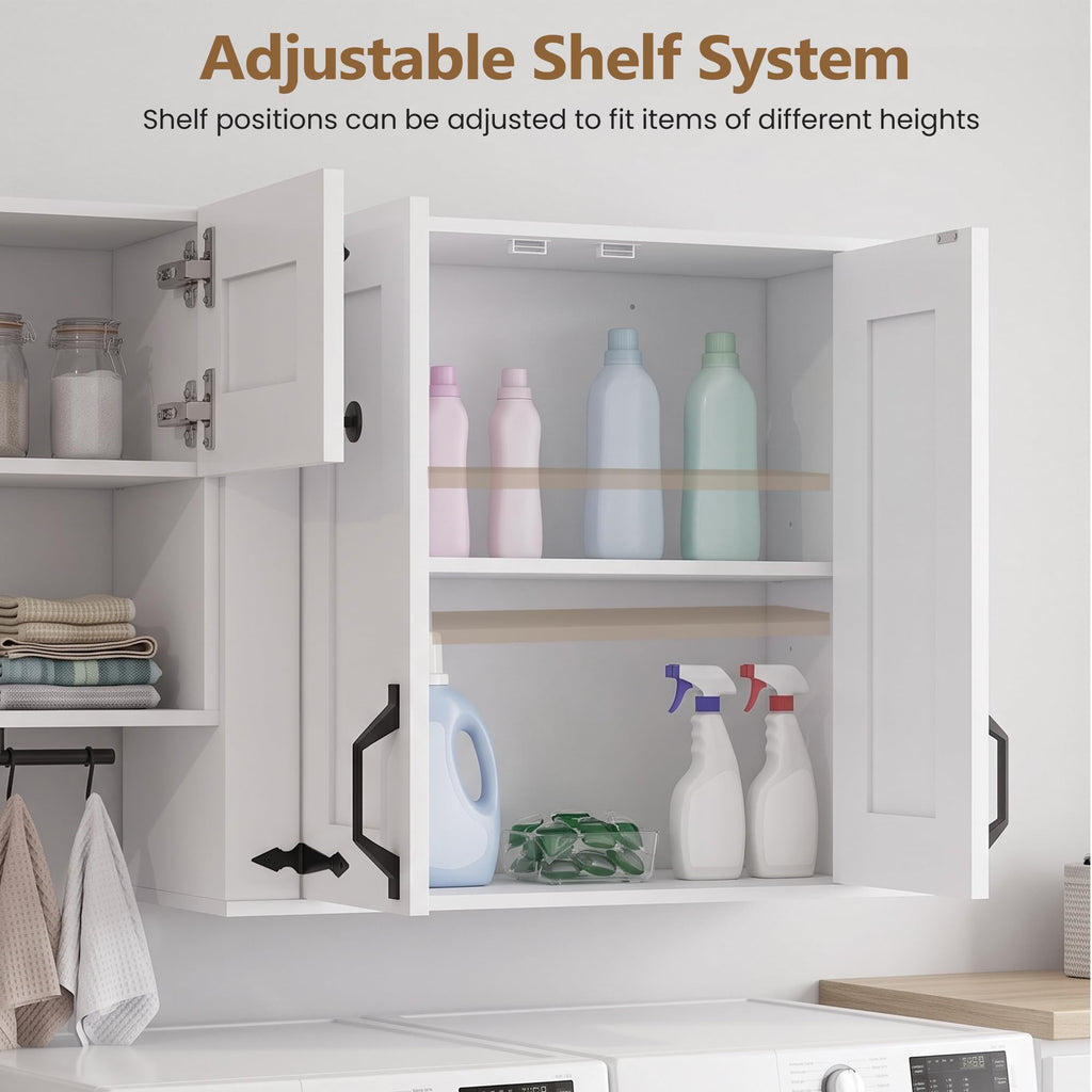 Wall Mounted Laundry Room Cabinet Set J76590