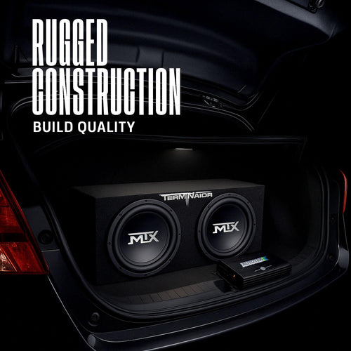 12" Subwoofer Box, Mono Amp & 4 Gauge Wiring Kit N39060