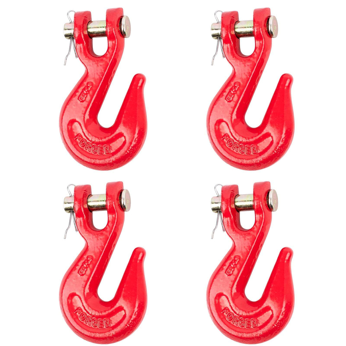 3/8'' Red Powder Coating Grade 80 Clevis Grab Hook T544
