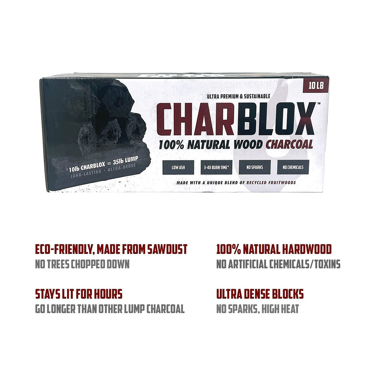 10LB Natural Grilling Charcoal Logs R3109