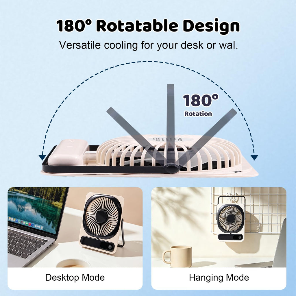 Portable Battery Operated USB Rechargeable Mini Personal Fan R10272