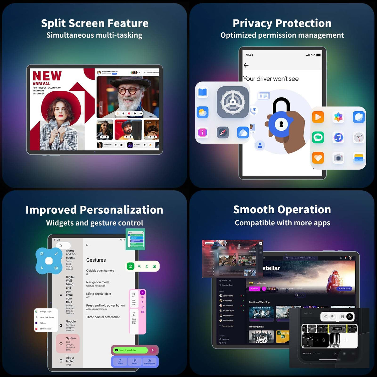 Android 10 inch Tablet with Keyboard A972