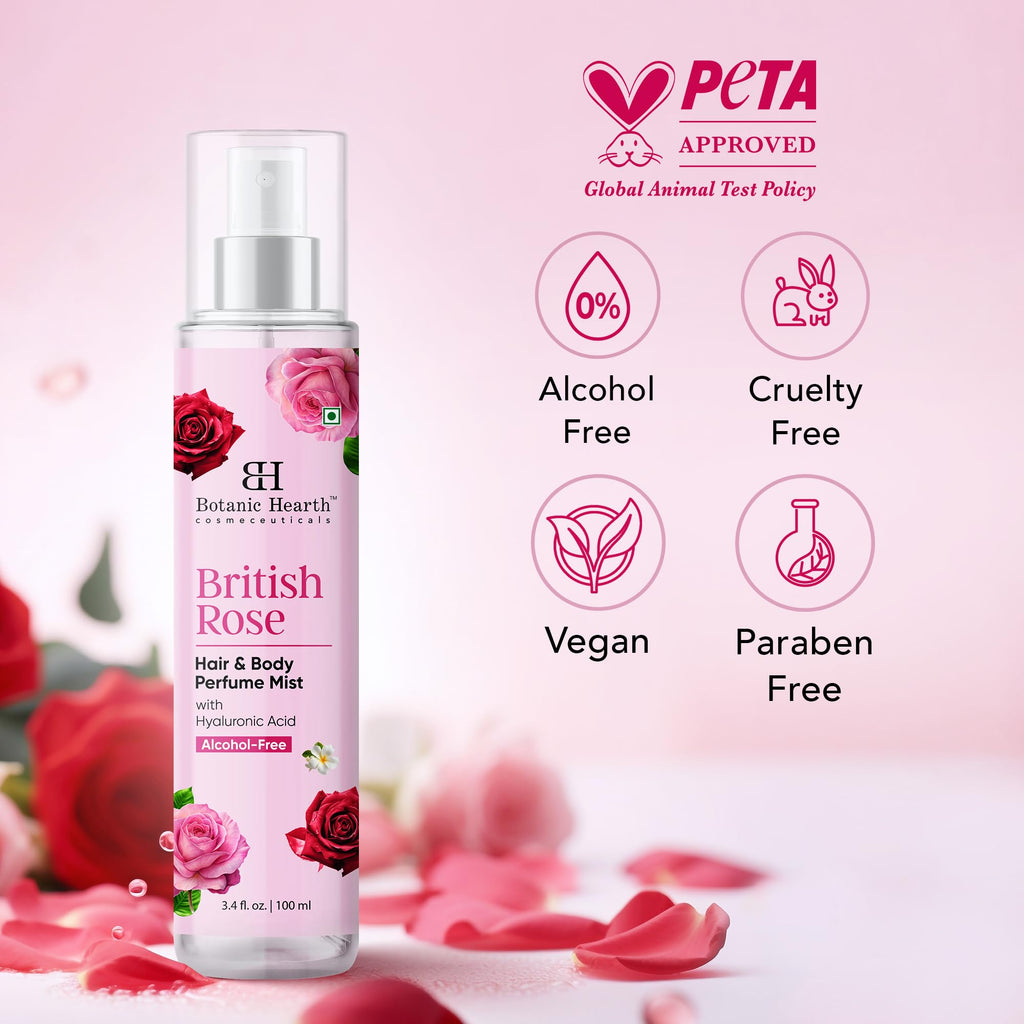 British Rose Body Spray & Hair Perfume 3.4oz U760