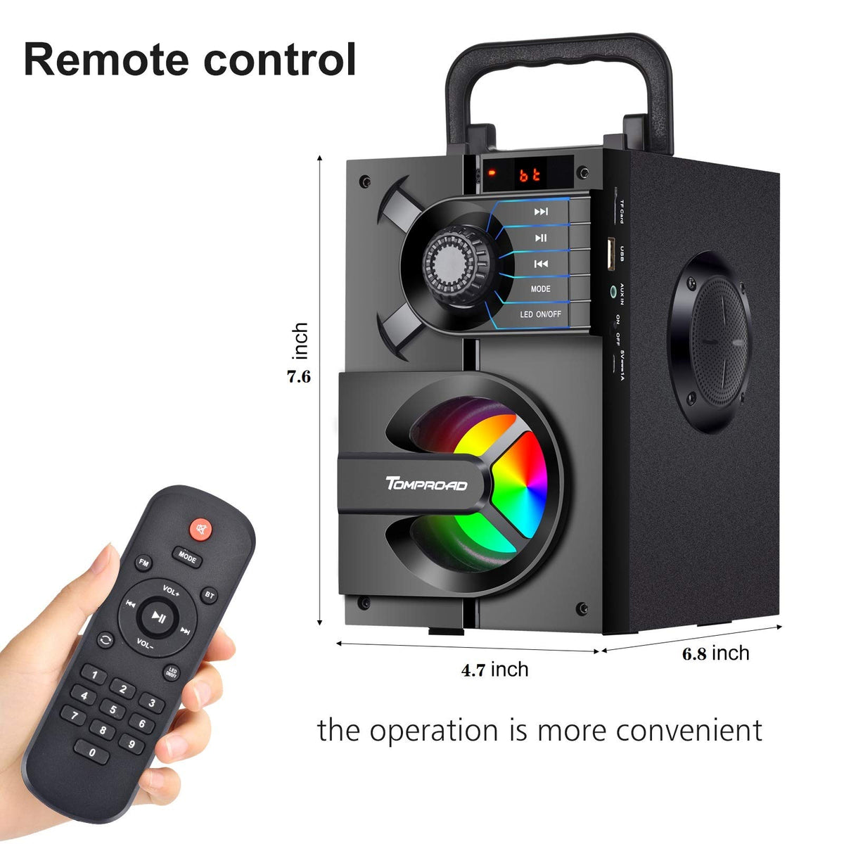 Portable Bluetooth Speaker with Subwoofer A1259
