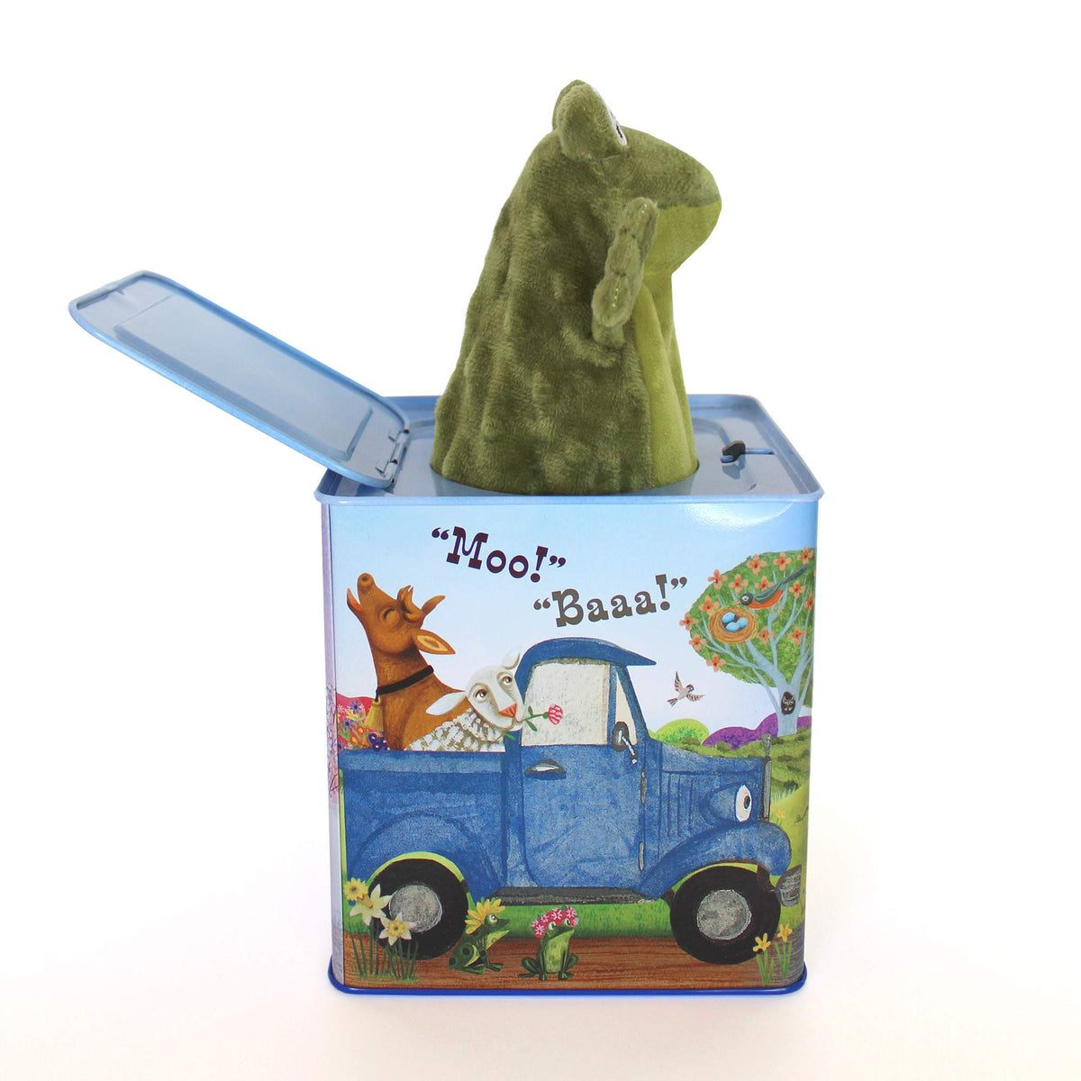 Blue Truck Jack-in-The-Box Plush Toy with Music M242155