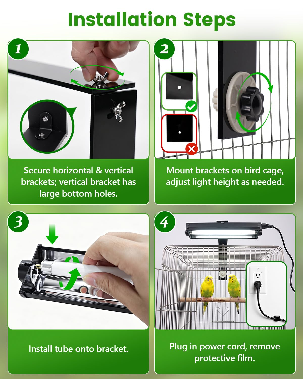 8W Bird Lamp S10036