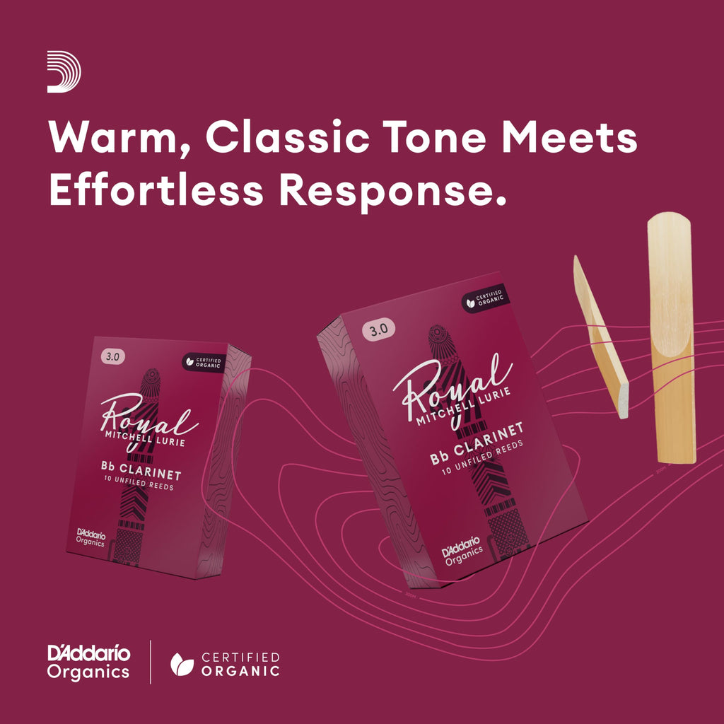 Bb Clarinet Reeds Strength 3.5, 10-Pack S565