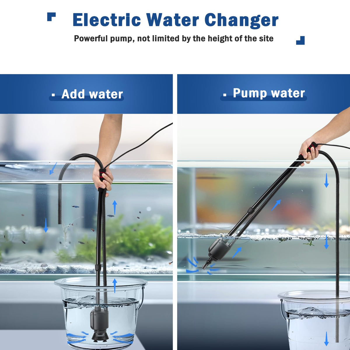 Electric Aquarium Gravel Cleaner M106