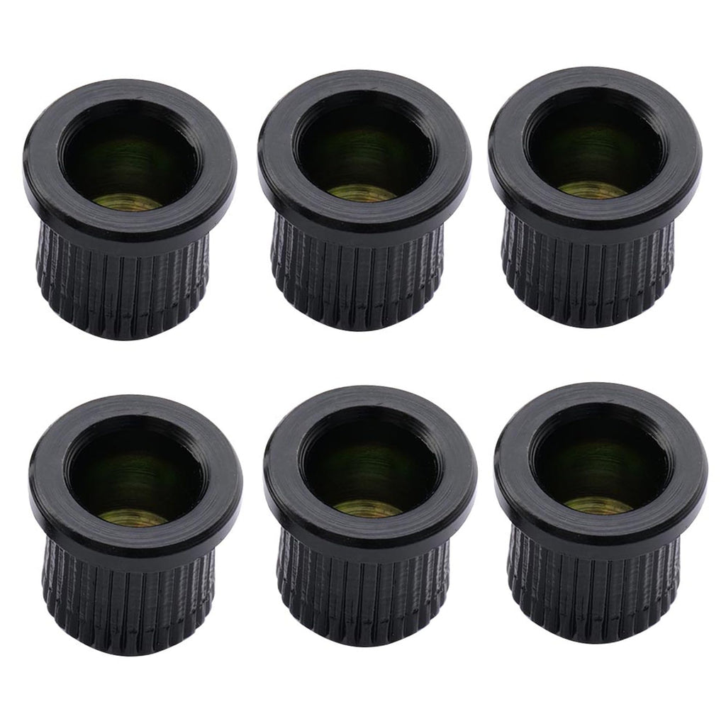 Guitar String Ferrules, Black (Set of 6) M424296