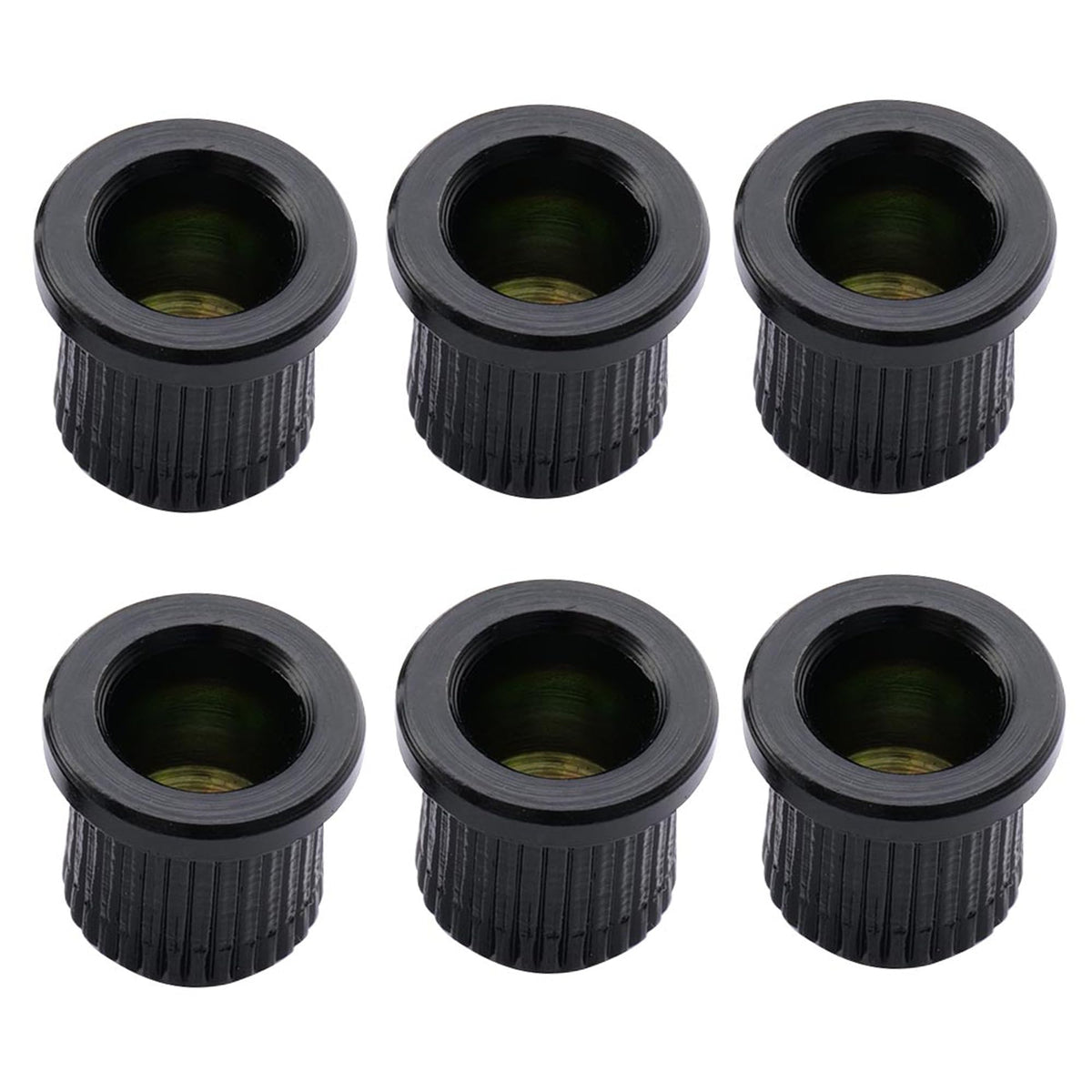 Guitar String Ferrules, Black (Set of 6) M424296