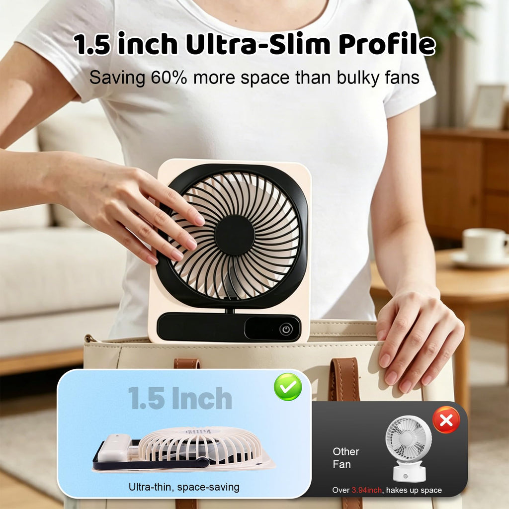 Portable Battery Operated USB Rechargeable Mini Personal Fan R10272