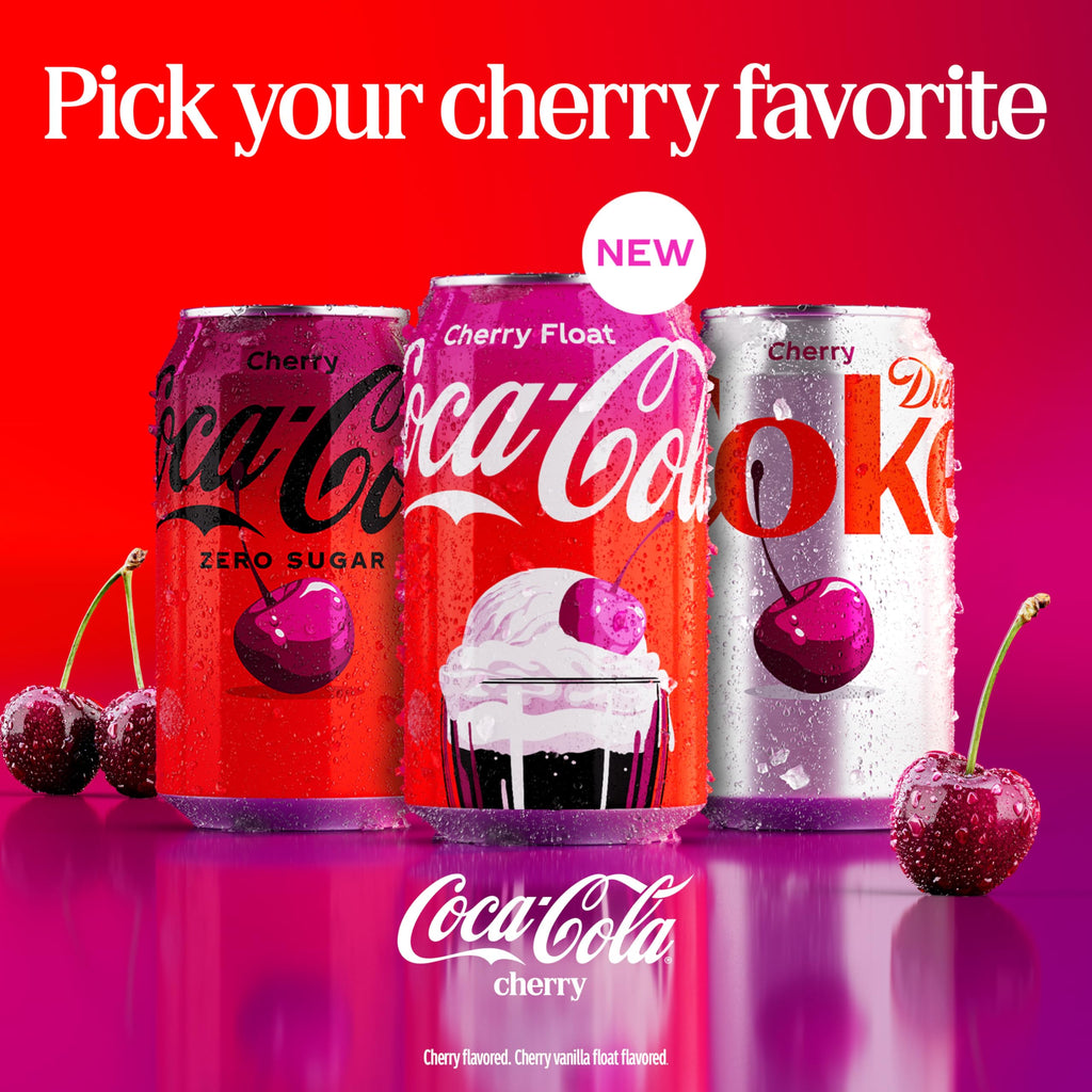 Cherry Soda Soft Drink, 12 fl oz, 12 Pack H708